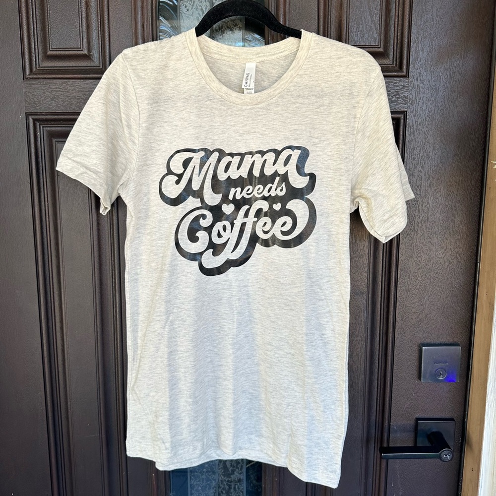 NWOT mama needs coffee sz small, made by me!